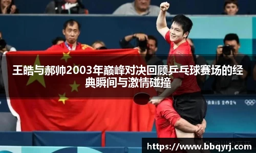 王皓与郝帅2003年巅峰对决回顾乒乓球赛场的经典瞬间与激情碰撞