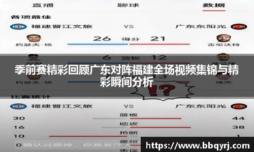 季前赛精彩回顾广东对阵福建全场视频集锦与精彩瞬间分析